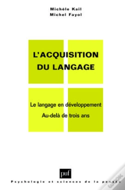 Capa do artigo L'Acquisition Du Langage Tome 2 ; Le Langage En Développement Au-Delà De Rois Ans