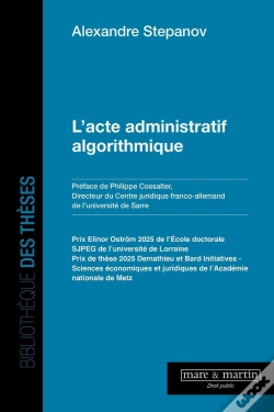 Capa do artigo L'Acte Administratif Algorithmique