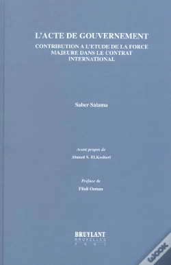 Capa do artigo L'Acte De Gouvernement ; Contribution De L'Etude De La Force Majeure Dans Le Contrat International