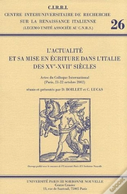 Capa do artigo L'Actualité Et Sa Mise En Écriture Dans L'Italie Des Xv-Xvii Siècles