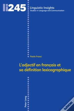 Capa do artigo Ladjectif En Français Et Sa Définition Lexicographique