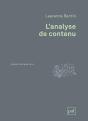 L'Analyse De Contenu (2e Édition) - Preview