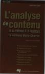 L'Analyse De Contenu ; De La Théorie À La Pratique ; La Méthode Morin-Chartier - Preview
