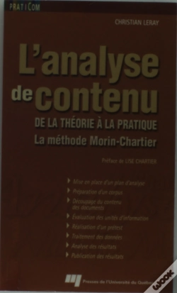 Capa do artigo L'Analyse De Contenu ; De La Théorie À La Pratique ; La Méthode Morin-Chartier