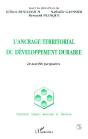 L'Ancrage Territorial Du Développement Durable : De Nouvelles Perspectives - Preview