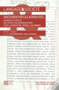Capa do artigo Langage & Société