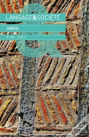 Capa do artigo Langage & Société : Langage & Société N° 186 - 2025/3 : Varia