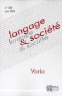 Langage Et Societe 144 - Preview