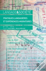 Capa do artigo Langage Et Société, N° 165/3-2018