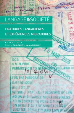 Capa do artigo Langage Et Société, N° 165/3-2018