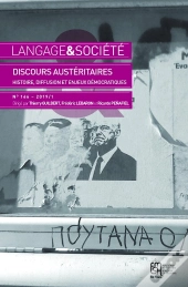 Langage Et Société, N° 166/2019 : Discours Austéritaires : Histoire, Diffusion Et Enjeux Démocratiques