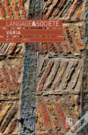 Capa do artigo Langage Et Société, N° 170/2020