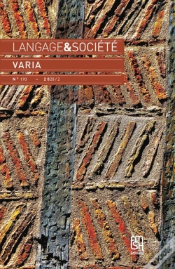Capa do artigo Langage Et Société, N° 170/2020
