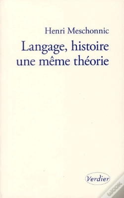 Capa do artigo Langage Histoire Une Meme Theorie