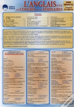 Capa do artigo L'Anglais Pour Les Congres Et Seminaires-Fiche Sf Langues Etrangere