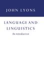 Language And Linguistics - Preview