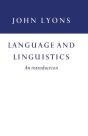 Language And Linguistics - Preview