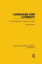 Language And Literacy (Rle Linguistics C: Applied Linguistics) - Preview