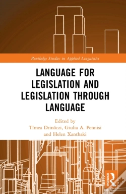 Capa do artigo Language For Legislation And Legislation Through Language