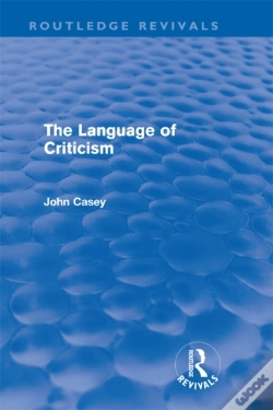 Capa do artigo Language Of Criticism (Routledge Revivals)