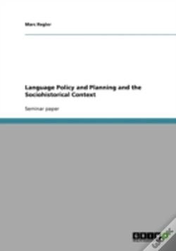 Capa do artigo Language Policy And Planning And The Sociohistorical Context