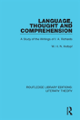 Language, Thought And Comprehension - Preview