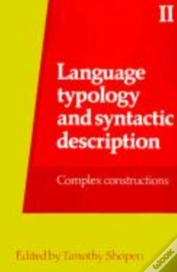 Capa do artigo Language Typology And Syntactic Description: Volume 2, Complex Constructions