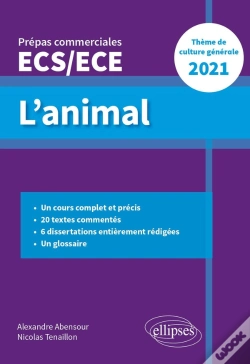 Capa do artigo L'Animal ; Épreuve De Culture Générale : Prépas Commerciales Ecs / Ece (Édition 2021)