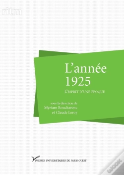 Capa do artigo L'Année 1925 ; L'Esprit D'Une Époque