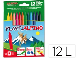 Capa do artigo Lapis cera plastialpino caixa de 12 cores