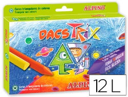 Capa do artigo Lapis de cera alpino dacs trix triangul caixa de 12 cores