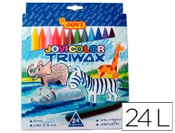 Capa do artigo Lapis de cera jovicolor triwax com 24 lapis
