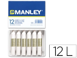 Capa do artigo Lapis de cera manley 12 unidades branco