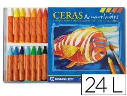 Capa do artigo Lápis de Cera Manley Aguareláveis C/24 Sortidos