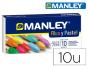 Lapis de Cera Manley Fluor e Pastel Caixa de 10 Cores Sortidas - Preview