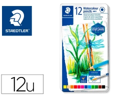 Capa do artigo Lápis de cor aguarelável STAEDTLER Design Journey caixa metálica caixa com 12 cores