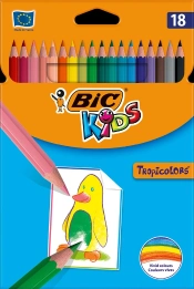 Capa do artigo Lápis de Cor BIC Kids Tropicolors - Caixa de 18 unidades