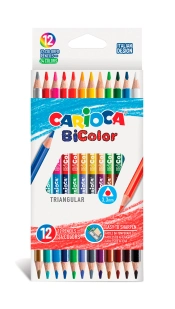 Capa do artigo Lapis de Cor Carioca Bicolor Triangular 42991 Blister C/12