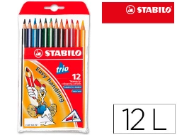 Capa do artigo Lápis de Cor Stabilo Trio - 12 unidades