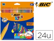 Capa do artigo Lápis de Cores Bic Evolution Stripes Caixa de 24 Cores Sortidas