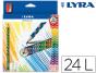Lapis de cores lyra groove slim triangular minas de 3,3 mm caixa de 24 cores + apara lapis - Preview