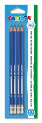 Lapis Grafite Carioca 42796 Hb C/ Borracha Blister C/4 - Preview