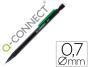 Lapiseira q-connect 0.7 mm com 3 minas corpo preto com clip verde (10 unidades) - Preview