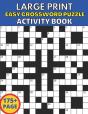 Large Print Crossword Puzzle Activity Book - Preview