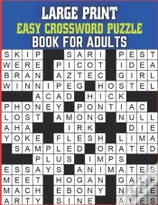 Capa do artigo Large Print Easy Crossword Puzzle Book For Adults