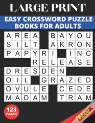 Large Print Easy Crossword Puzzle Book For Adults