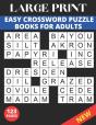 Large Print Easy Crossword Puzzle Book For Adults - Preview