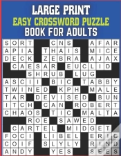 Capa do artigo Large Print Easy Crossword Puzzle Book For Senior