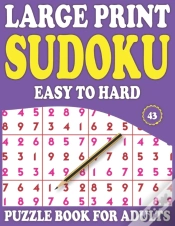 Capa do artigo Large Print Sudoku Puzzle Book For Adults