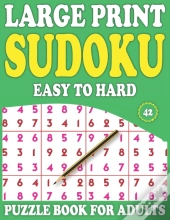 Large Print Sudoku Puzzle Book For Adults